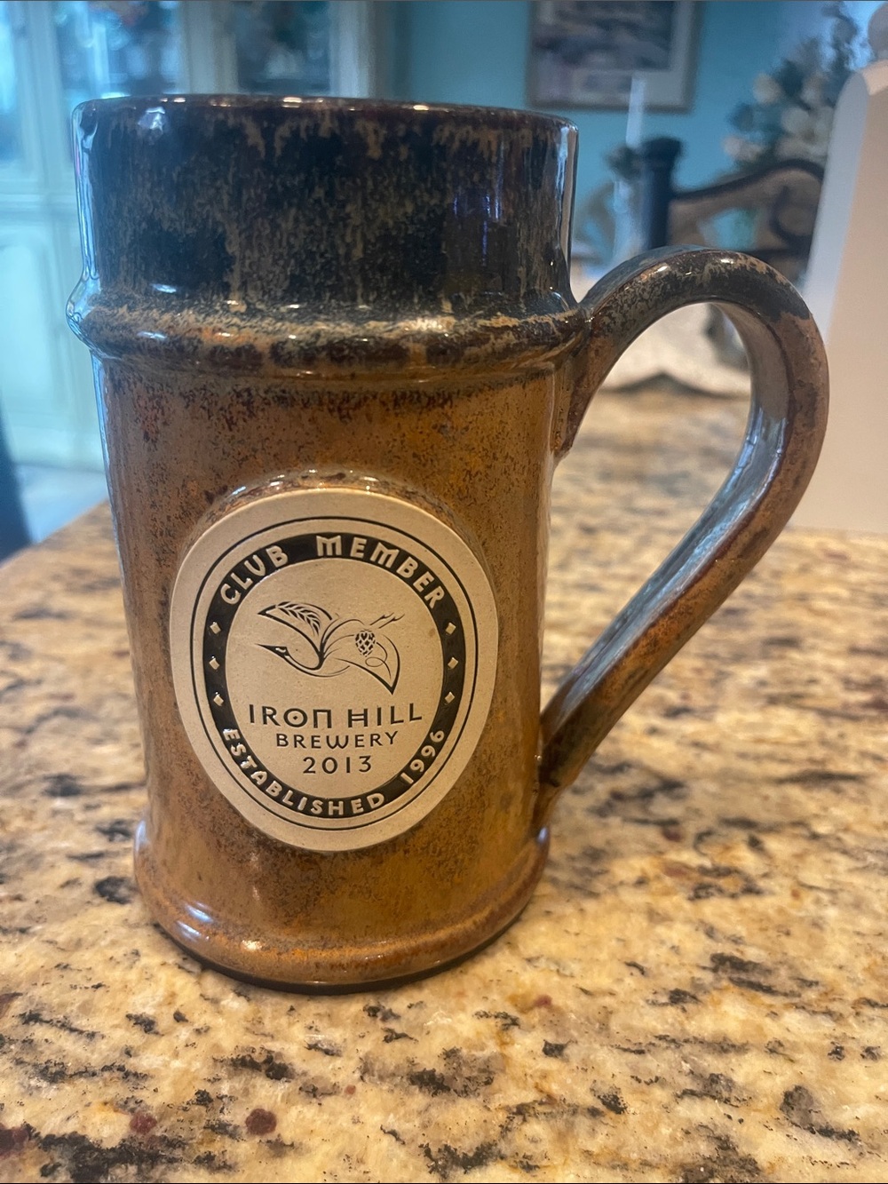 Iron Hill Brewery 2013 Mug Club Member Handmade Stoneware Mug /Stein